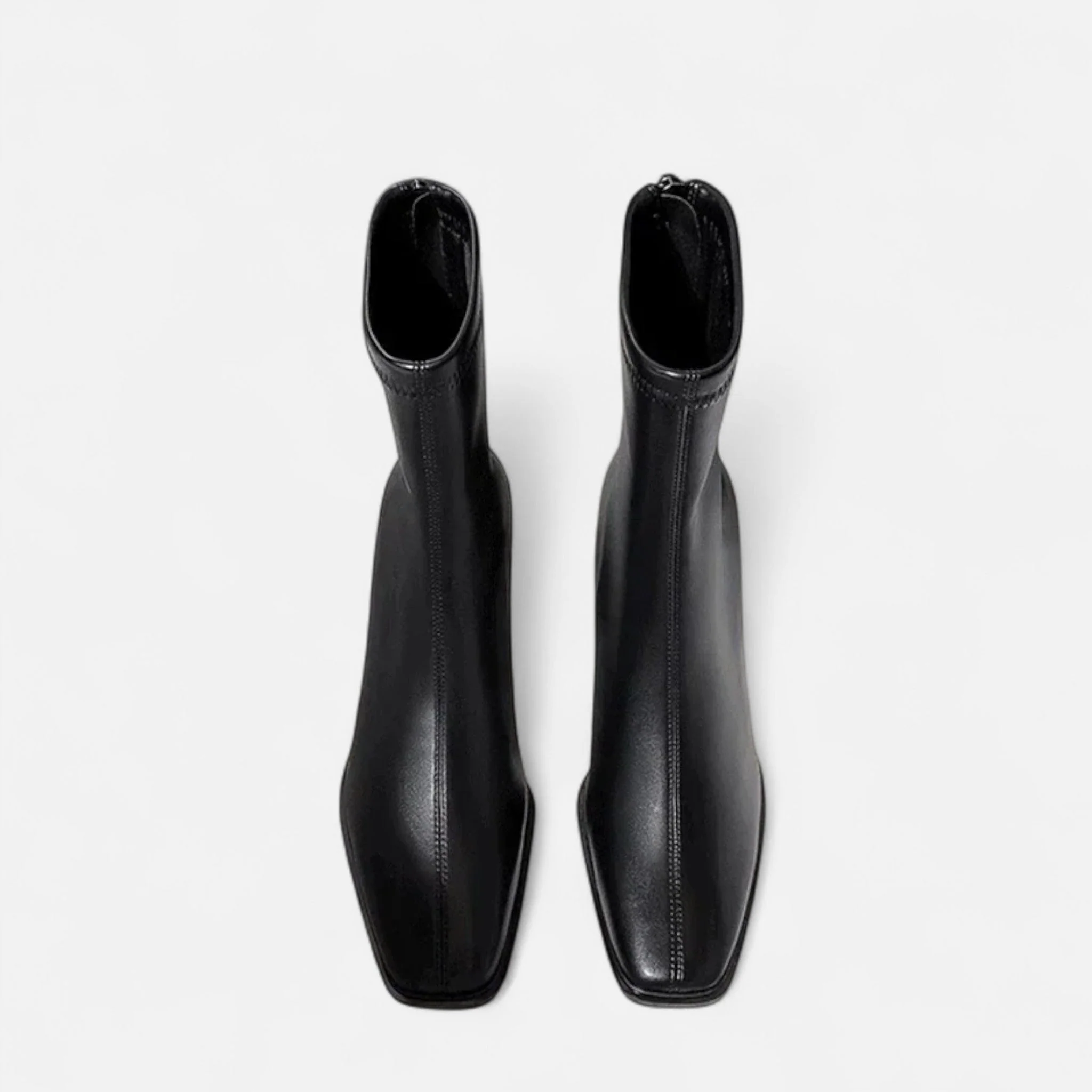 Square-Toe Sculptural Boot - Image 9