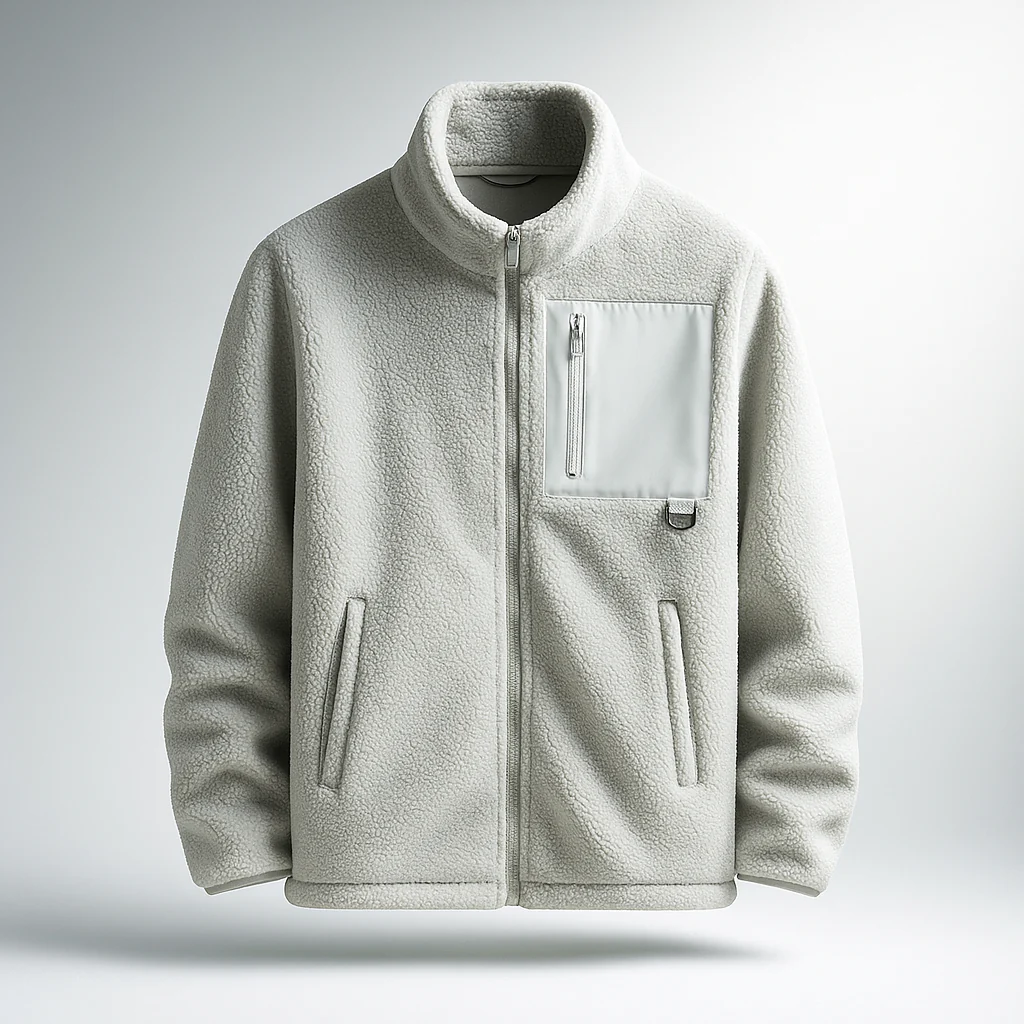 Technical Fleece Jacket with Utility Pocket - Image 3