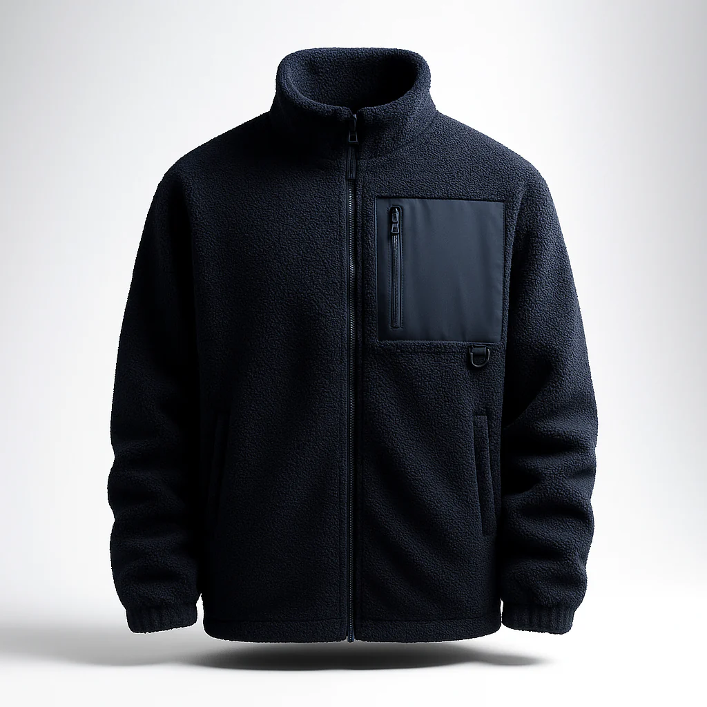 Technical Fleece Jacket with Utility Pocket - Image 5