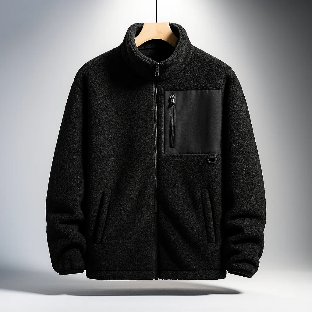 Technical Fleece Jacket with Utility Pocket - Image 6