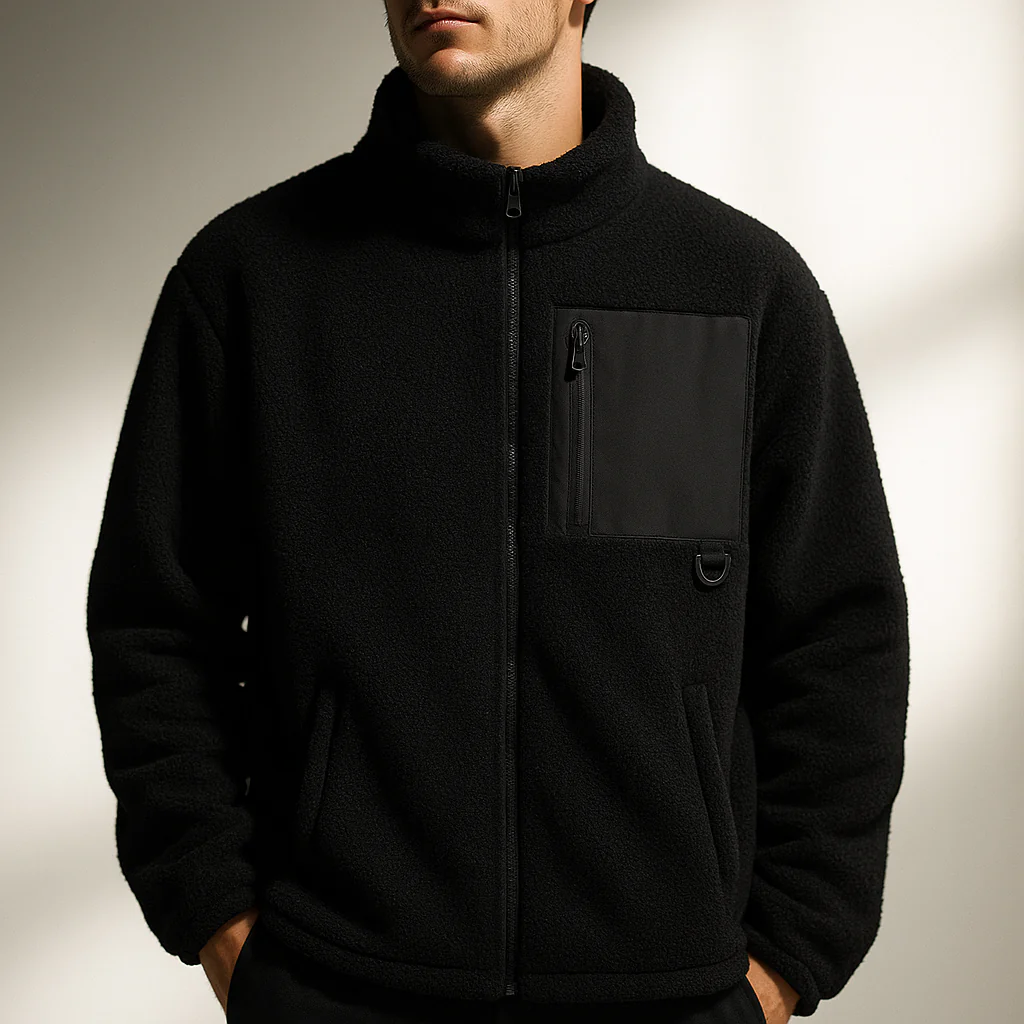 Technical Fleece Jacket with Utility Pocket - Image 7