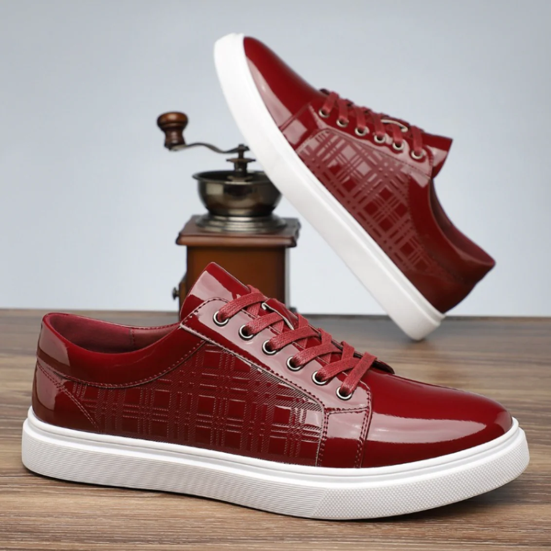 The Patent Leather Low-Top Sneaker - Image 7