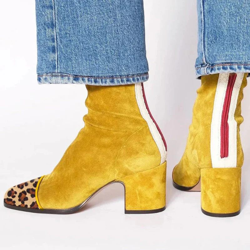 The Statement Suede Block Heel Boot
