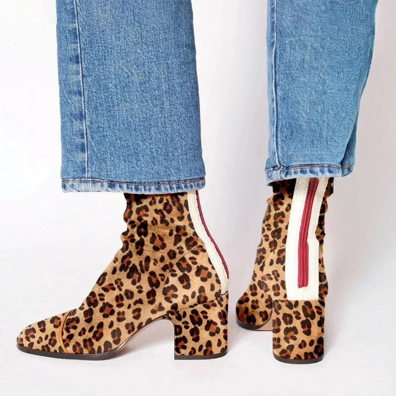 The Statement Suede Block Heel Boot - Image 3