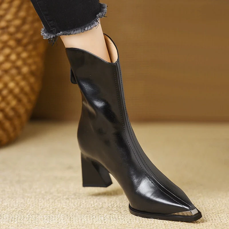 The Western-Inspired Cone Heel Boot - Image 10