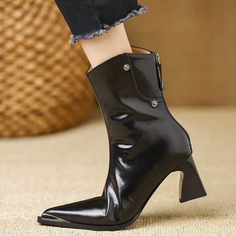 The Western-Inspired Cone Heel Boot - Image 11