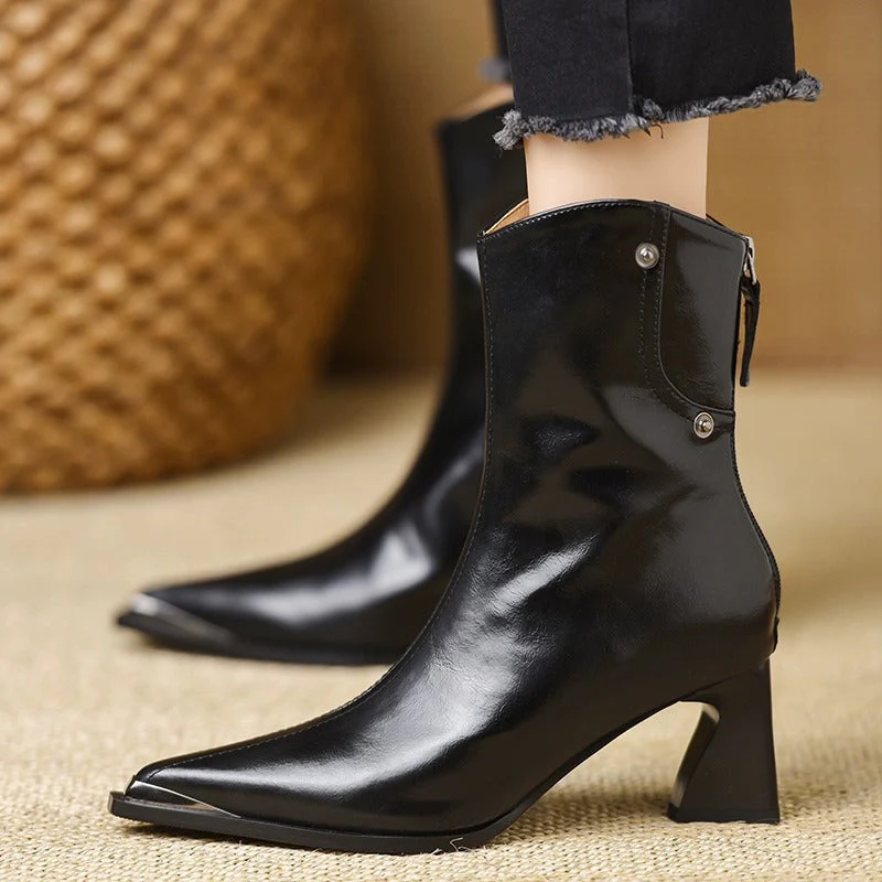 The Western-Inspired Cone Heel Boot - Image 3