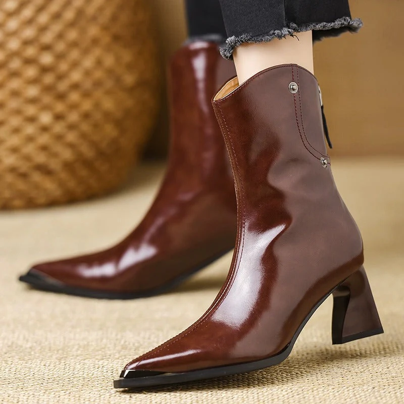 The Western-Inspired Cone Heel Boot - Image 4