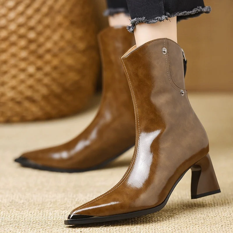 The Western-Inspired Cone Heel Boot - Image 7