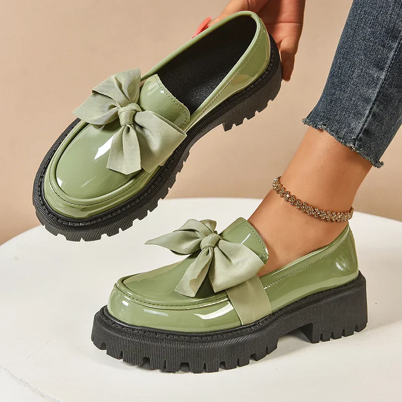 Valentina Chunky Bow Loafer - Image 11