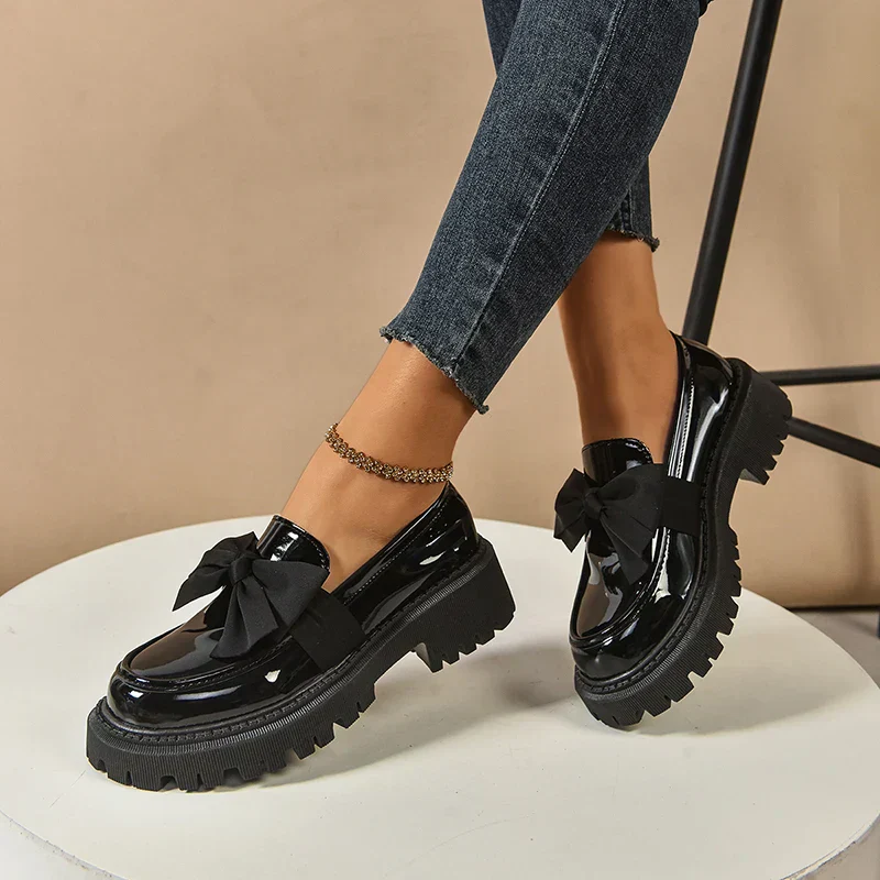 Valentina Chunky Bow Loafer - Image 24