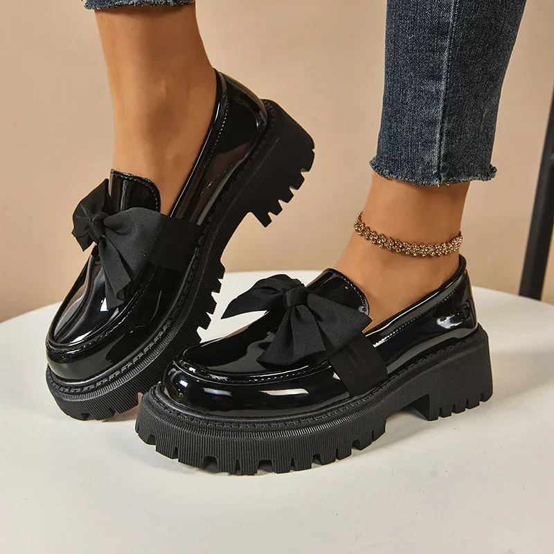 Valentina Chunky Bow Loafer - Image 4