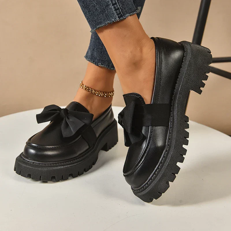 Valentina Chunky Bow Loafer - Image 5