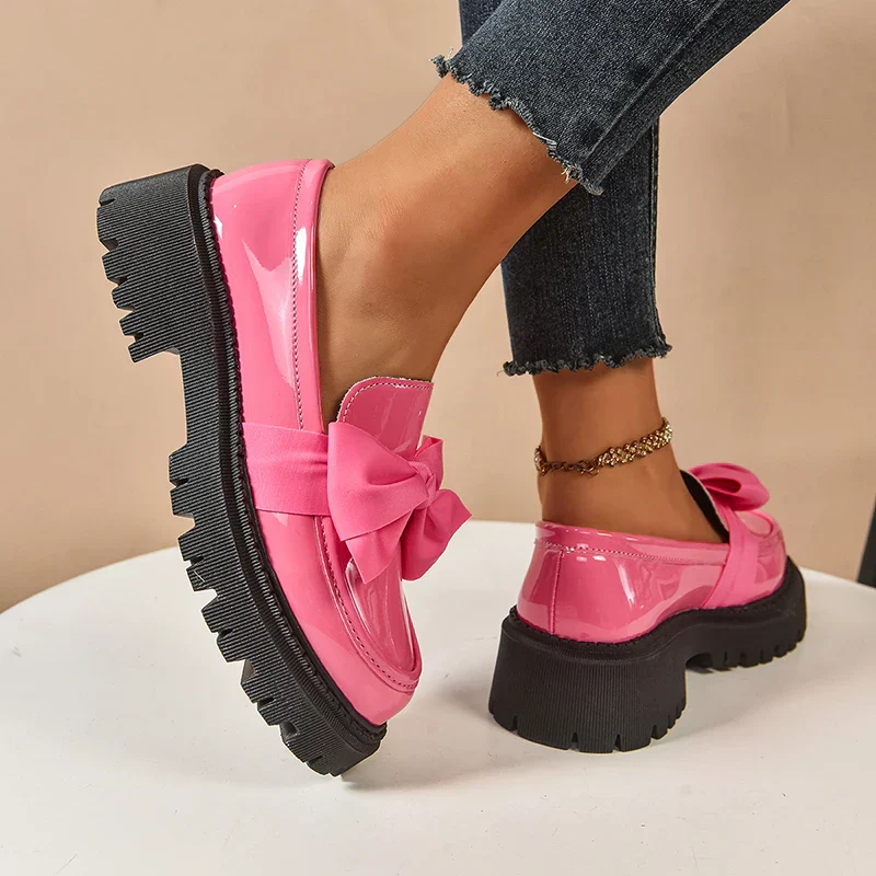 Valentina Chunky Bow Loafer - Image 8