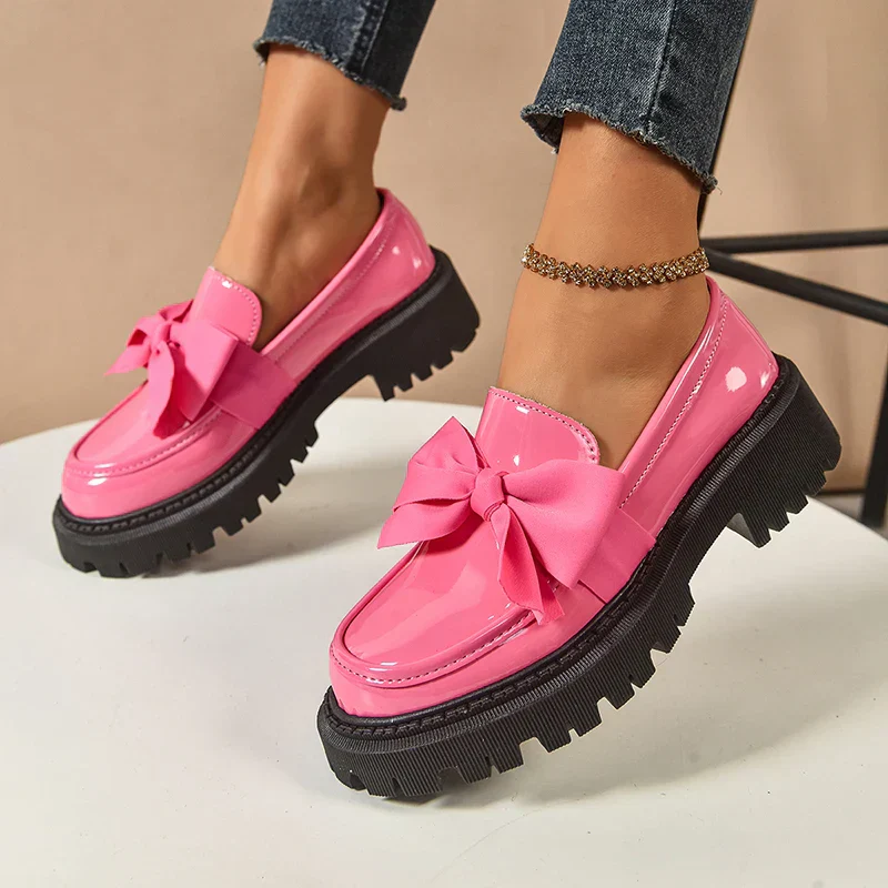 Valentina Chunky Bow Loafer - Image 9