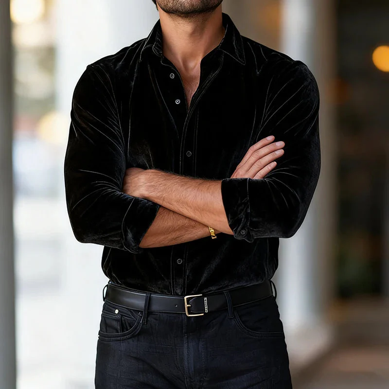 Imperial Velvet Dress Shirt - Image 6