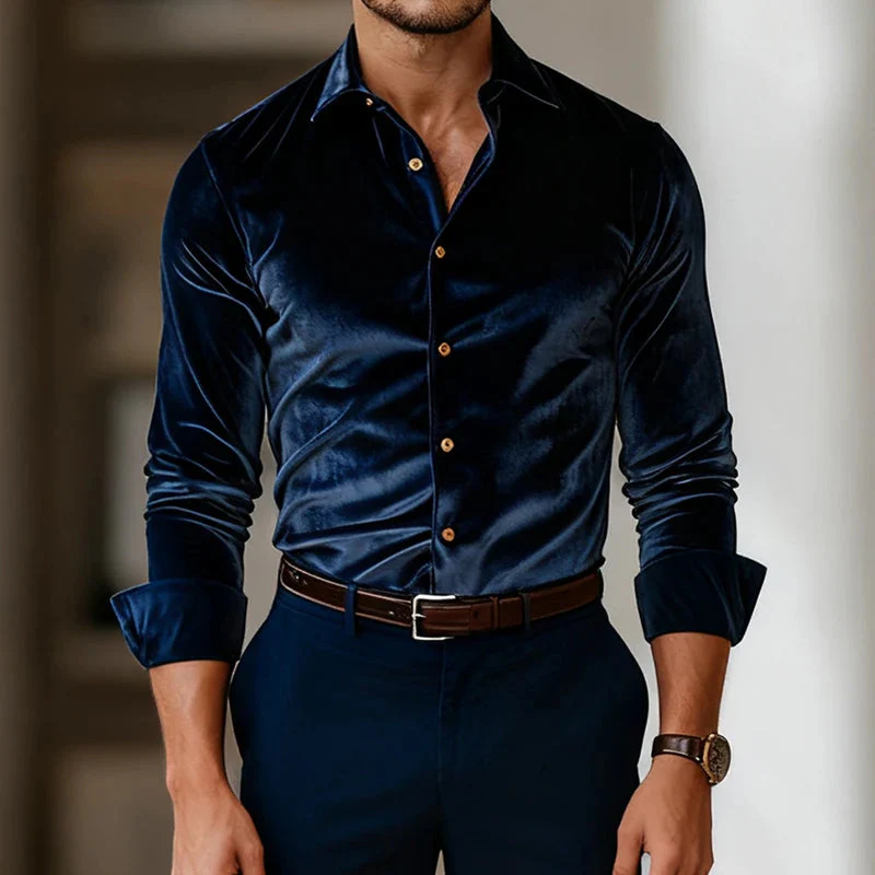 Imperial Velvet Dress Shirt - Image 8