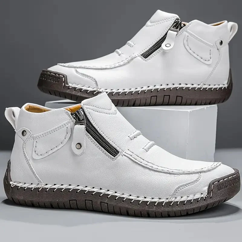 Whipstitch Leather Ankle Boot - Image 4