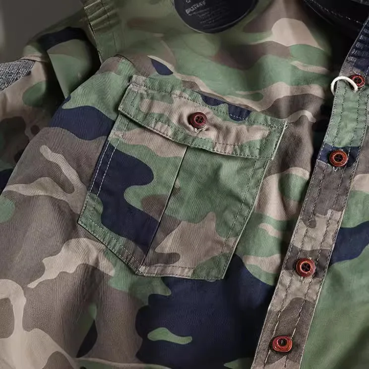 Woodland Camouflage Button-Front Jacket - Image 11