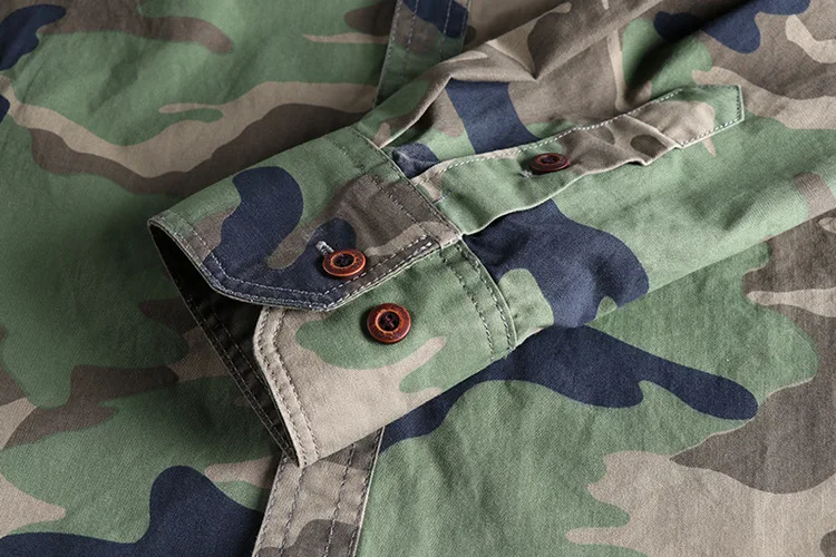 Woodland Camouflage Button-Front Jacket - Image 12