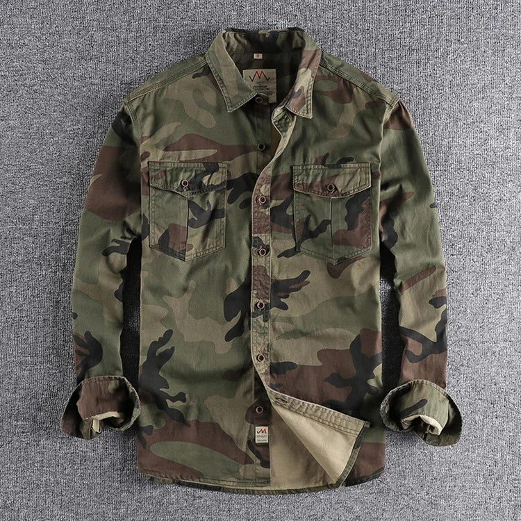 Woodland Camouflage Button-Front Jacket - Image 2