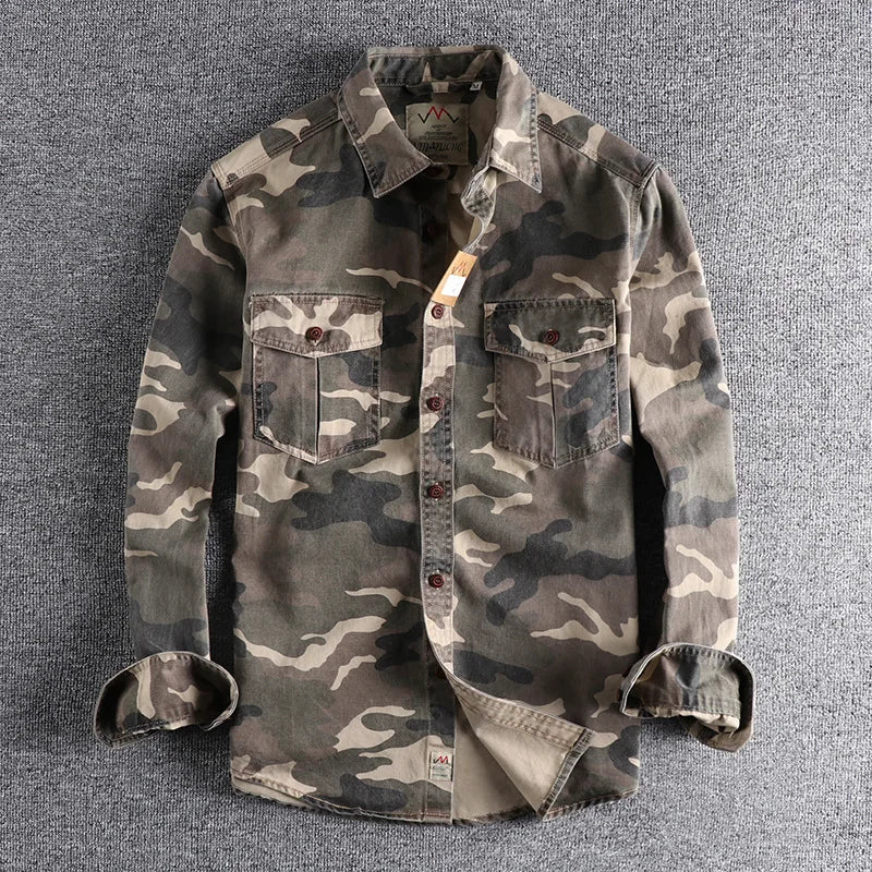 Woodland Camouflage Button-Front Jacket - Image 3