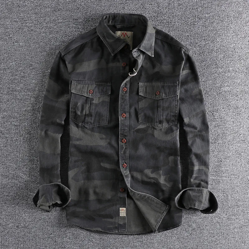 Woodland Camouflage Button-Front Jacket - Image 4