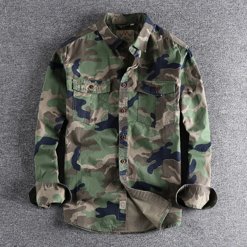 Woodland Camouflage Button-Front Jacket - Image 5
