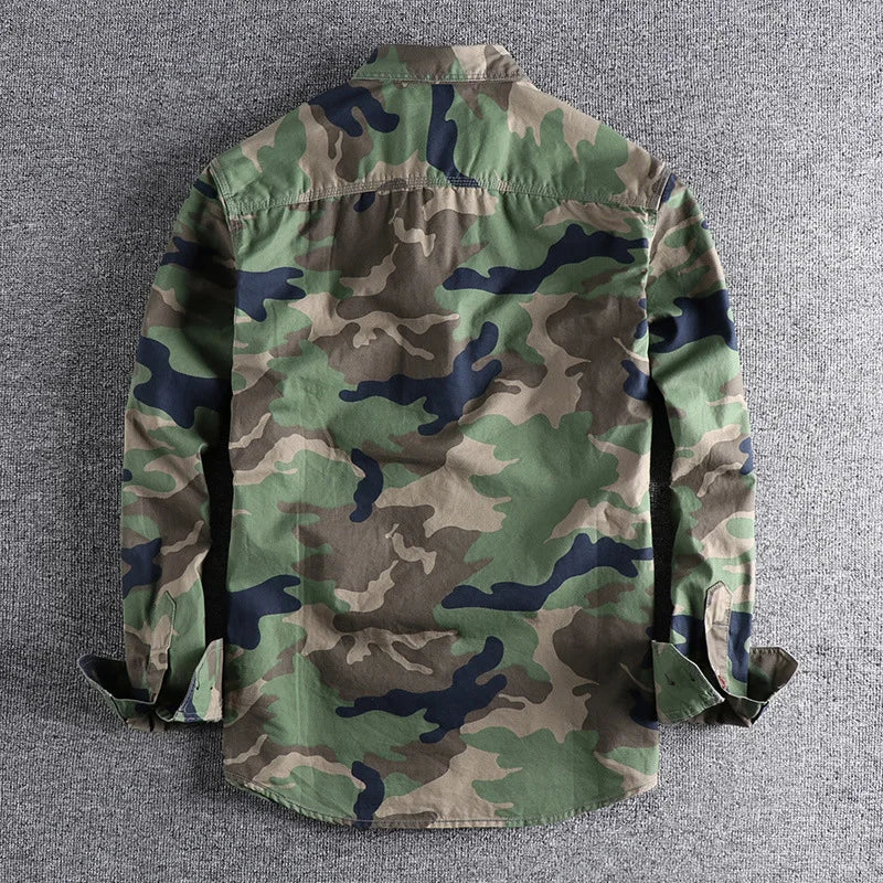 Woodland Camouflage Button-Front Jacket - Image 9
