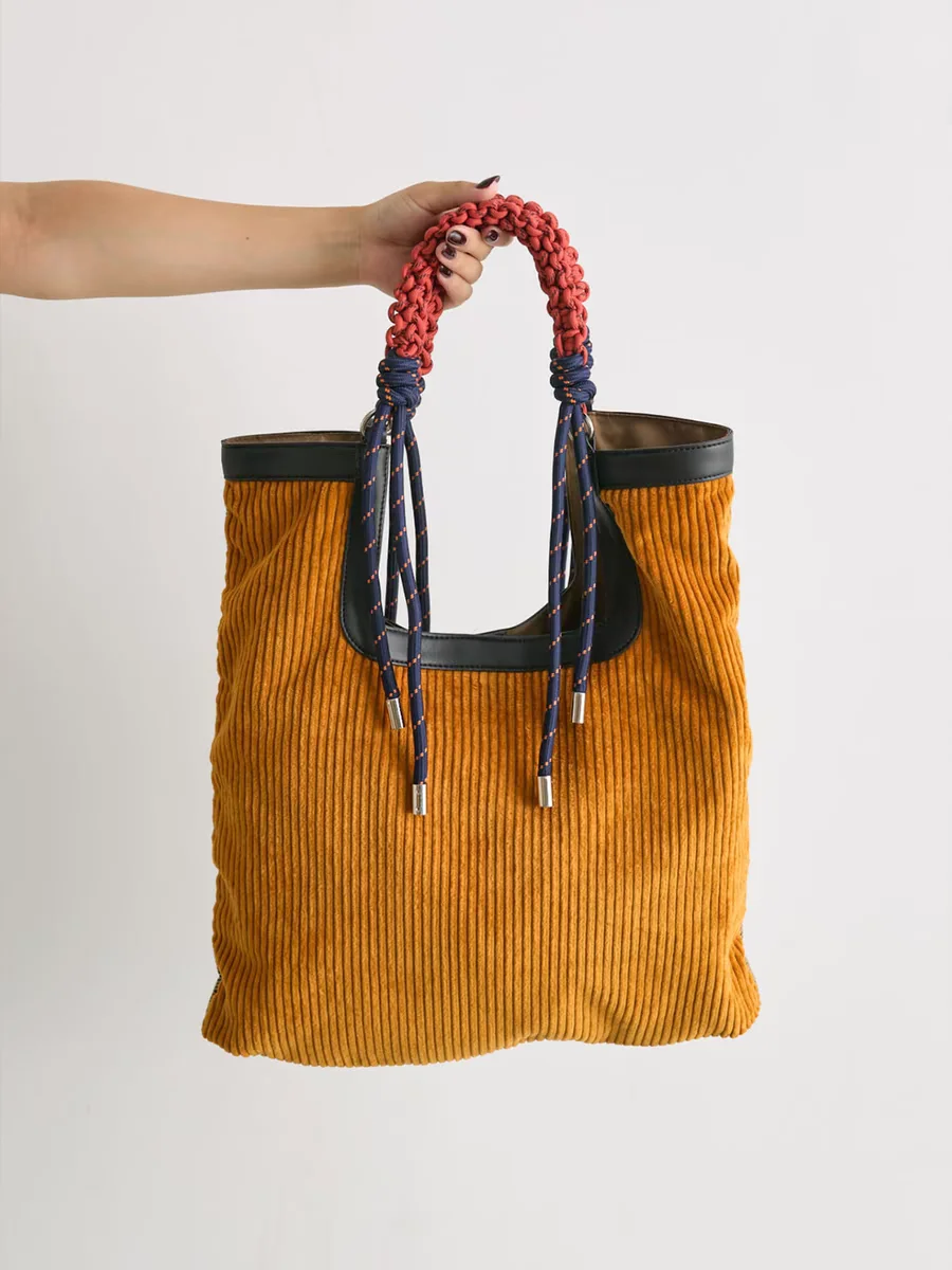Woven-Strap Cord Tote - Image 6