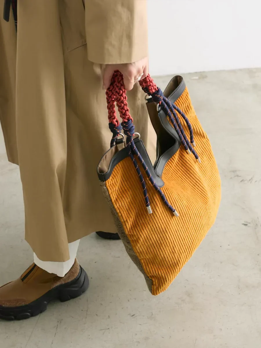 Woven-Strap Cord Tote - Image 7
