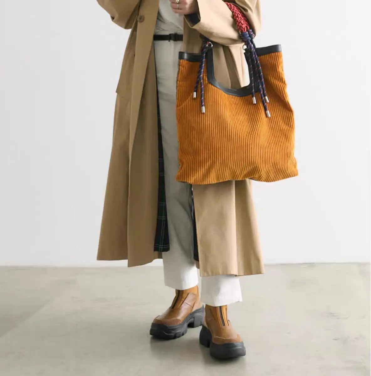 Woven-Strap Cord Tote - Image 8